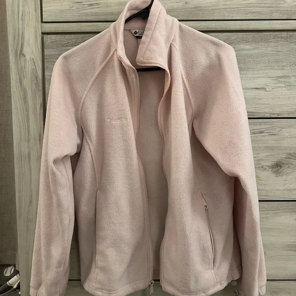 Columbia Women's Light Pink Fleece Jacket - Picture 1 of 5